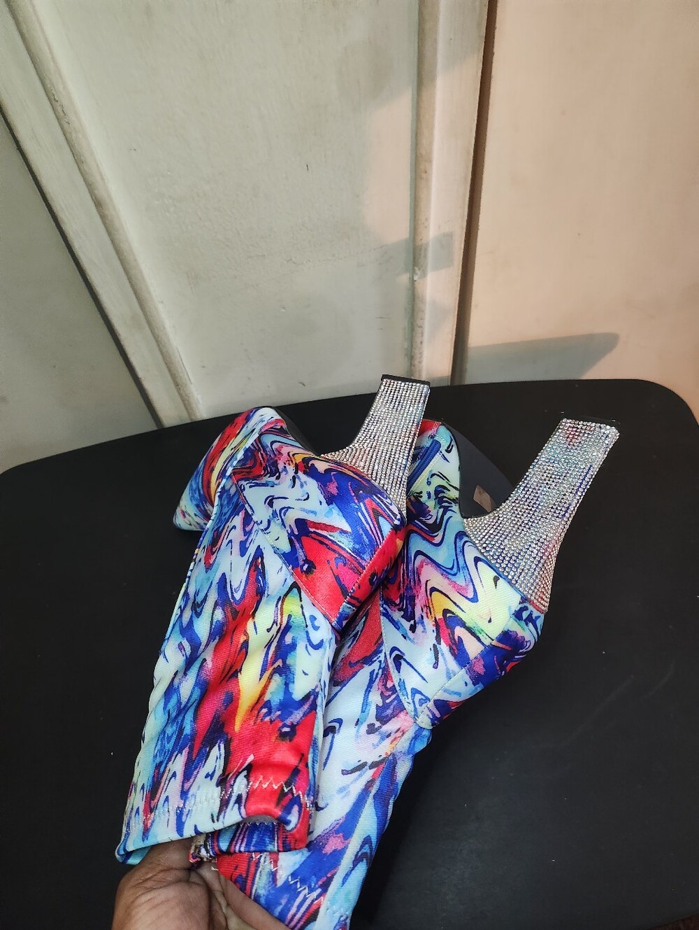 Colorwave Pointed Toe Ankle Boots - Multicolor - Picture 5 of 13